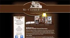 Desktop Screenshot of mcclurefamilyfuneral.com