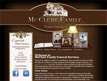 Tablet Screenshot of mcclurefamilyfuneral.com